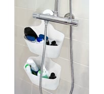 Корзинки для душа Tatkraft Card Posh, 2 штуки в наборе, 28x31x12 см (крючок 14 см, диаметр 3,5 см), органайзер 16477