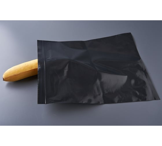 Пакет PACK INNOVATION с замком Зип лок 25x30 см 60 мкм черный металлик 1000 шт IP0CBL253060-1000