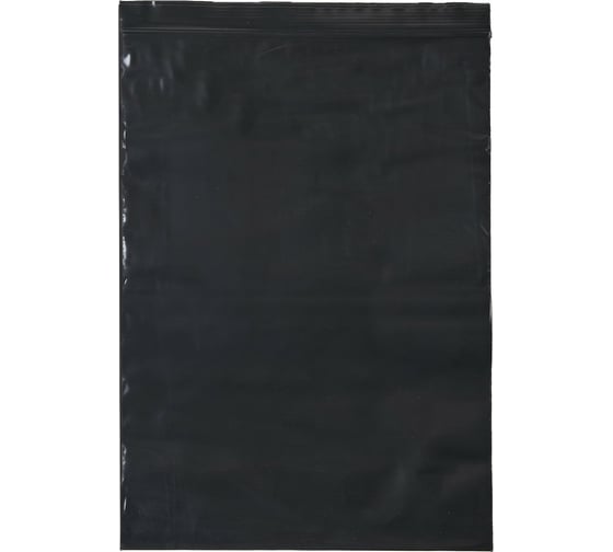 Пакет PACK INNOVATION с замком Зип лок 18x25 см 60 мкм черный металлик 50 шт IP0CBL182560-50