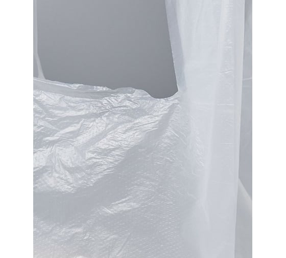 Пакет-майка PACK INNOVATION 24+12x44 см 12 мкм белая для ПВЗ, магазина 100 шт IPPMW241244-1