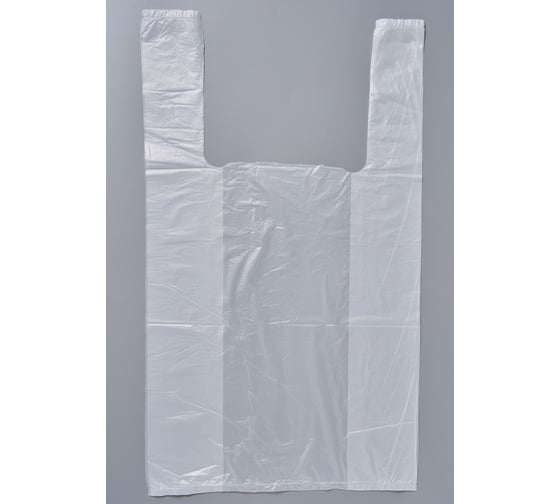 Пакет-майка PACK INNOVATION 24+12x44 см 12 мкм белая для ПВЗ, магазина 1000 шт IPPMW241244-1к 1