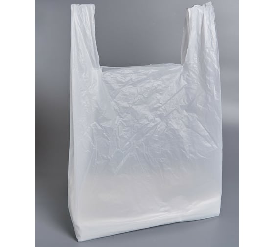 Пакет-майка PACK INNOVATION 40+20x70 см 17 мкм белая для ПВЗ, магазина 100 шт IPPMV402070.17-1