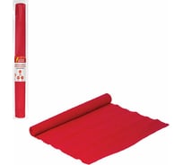 Гофрированная бумага для флористики ОСТРОВ СОКРОВИЩ 110 г/м2, красная, 50х250 см 129148