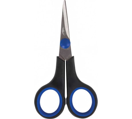 Ножницы для хобби и рукоделия ОСТРОВ СОКРОВИЩ 120 мм, 3-х сторонняя заточка, черно-синие 237104
