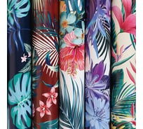 Мелованная упаковочная бумага ЗОЛОТАЯ СКАЗКА Tropics 70х100 см, 5 дизайнов, 70 г/м2 591593