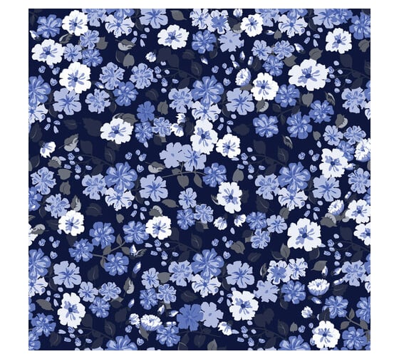 Мелованная упаковочная бумага ЗОЛОТАЯ СКАЗКА Night Flowers 70х100 см, 5 дизайнов, 70 г/м2 591588