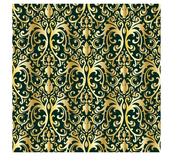Мелованная упаковочная бумага Золотая сказка Damask Luxury 70х100 см, 5 дизайнов, 70 г/м2 591590