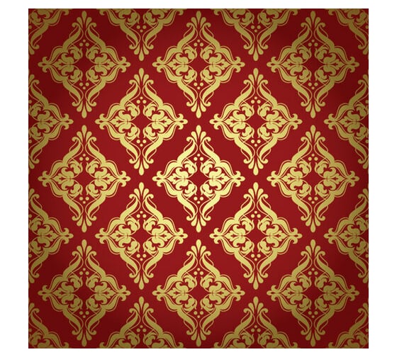 Мелованная упаковочная бумага Золотая сказка Damask Luxury 70х100 см, 5 дизайнов, 70 г/м2 591590