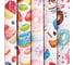 Мелованная упаковочная бумага ЗОЛОТАЯ СКАЗКА Sweets 70х100 см, 5 дизайнов, 70 г/м2 591596 1