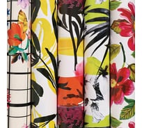 Мелованная упаковочная бумага ЗОЛОТАЯ СКАЗКА Vintage Flowers 70х100 см, 5 дизайнов, 70 г/м2 591587