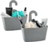 Корзинки для душа Tatkraft Posh Grey, 2 шт в наборе, 28x31x12 см 11298 1