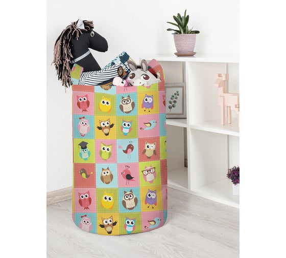Корзина для игрушек JoyArty "Совята" 40x60 см  toba_386887_L 1