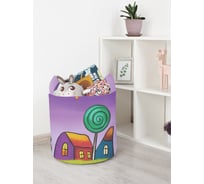 Корзина для игрушек JoyArty "Милый городок" 35x35 см  toba_385276_S