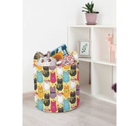 Корзина для игрушек JoyArty "Стильные котики" 35x35 см  toba_378649_S