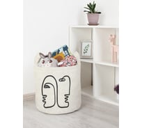 Корзина для игрушек JoyArty "Загадочные лица" 35x35 см  toba_385285_S