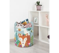 Корзина для игрушек JoyArty "Лисенок спрятался в цветах" 35x35 см  toba_385265_S