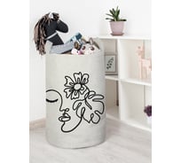 Корзина для игрушек JoyArty "Девушка загадка" 40x60 см  toba_385286_L