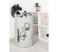 Корзина для игрушек JoyArty "Таинственная девушка" 40x60 см  toba_385284_L