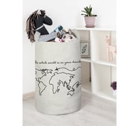 Корзина для игрушек JoyArty "Целый мир в твоих руках" 40x60 см  toba_385287_L