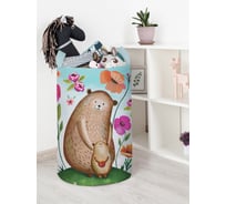 Корзина для игрушек JoyArty "Мама медведица и медвежонок" 40x60 см  toba_378650_L