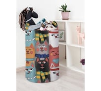 Корзина для игрушек JoyArty "Колоритные котики" 40x60 см  toba_378654_L