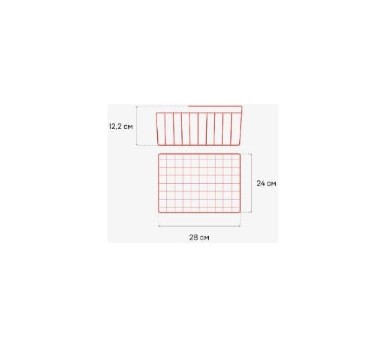 Полка-органайзер ЧМЗ 24x28x12.2 см 501-015-03