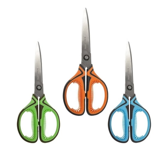Ножницы BRAUBERG ULTRA COLOR 190 мм, ассорти, резиновые ребристые вставки 237456