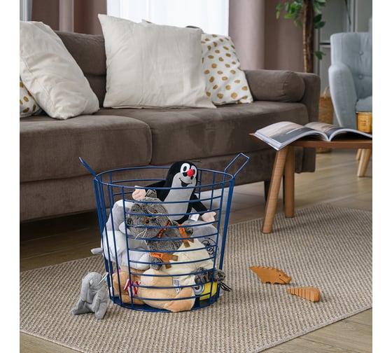 Корзина Moroshka Infinity 46.3x36.9x40.6 см, цвет синий 907-014-01