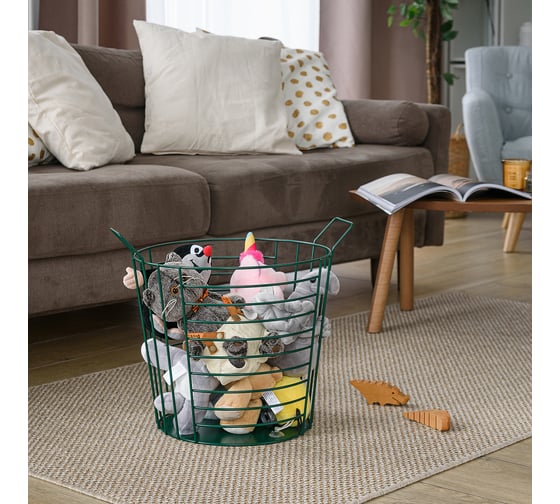 Корзина Moroshka Infinity 46.3x36.9x40.6 см, цвет зеленый 907-014-02