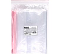 Пакеты BRAUBER  ZIP LOCK EXTRA зиплок, сверхпрочные, комплект 100 шт., 30x40 см, ПВД, 100 мкм 608184 22835625