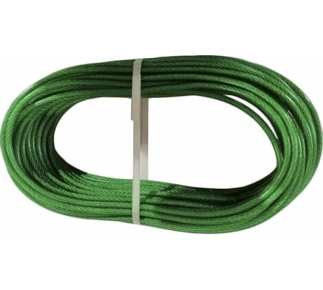 Хозяйственный армированный шнур с полимерным покрытием BEFAST 3.0 (зеленый) (20 м) TCPS03020GS