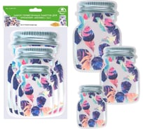 Набор герметичных пакетов для хранения МУЛЬТИДОМ NEW Феникс 3 шт VL80-427