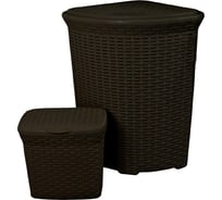 Набор корзин для хранения Violet Ротанг 2х 60 л, 10 л, коричневый N-Rotang/2-008-01