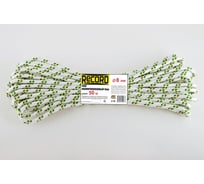 Фал RECORD плетеный, с/с, ПП, 16 пр., d=8 мм, 50 м, крап., моток 4680253050678