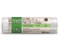 Фасовочные пакеты EUROHOUSE в рулоне 24x37см 100 шт, 6 мкрн 4927