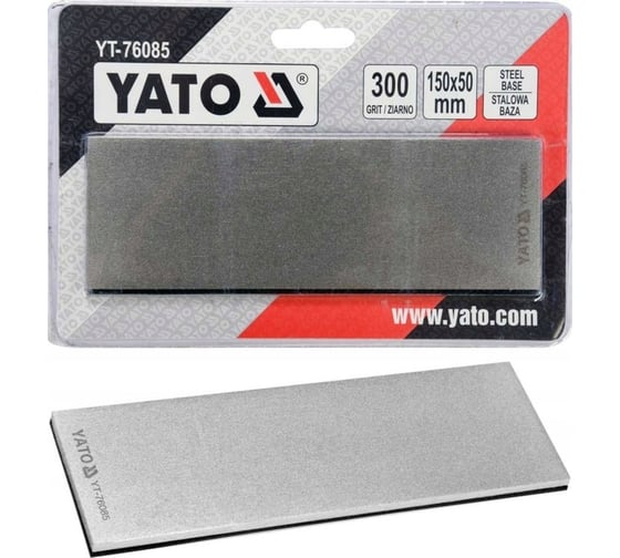 Алмазный заточной брусок YATO 150x50 мм, G/300 YT-76085 364876085 092 1