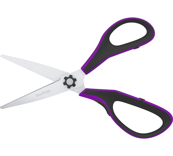 Ножницы Berlingo Easycut 350 15 см, сиреневые, эргономичные ручки, мягкие вставки, европодвес DNn_15035_a