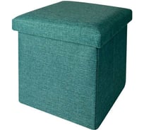 Складной короб ГЕЛЕОС 38x38x38 см, бирюзовый ПУФ-38-ГЛ