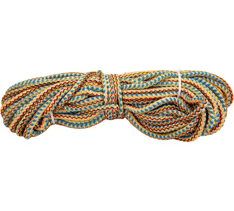 Вязаный шнур-веревка с сердечником ООО ТПК Сигма ПП d-10 мм, 30 м ШВХС33