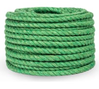 Джутовый канат ЩИТ ДТ тросовой свивки, диаметр 6 мм, зеленый, в отрезках по 15 м ЦН 13743-1