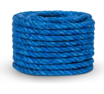 Джутовый канат ЩИТ ДТ тросовой свивки, диаметр 8 мм, синий, в отрезках по 15 м ЦН 13750-1