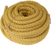 Джутовый канат ЩИТ ДТ тросовой свивки, диаметр 12 мм, желтый, в отрезках по 15 м ЦН 13751-1