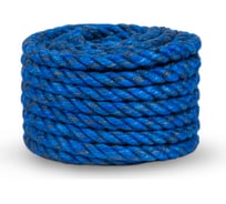 Джутовый канат ЩИТ ДТ тросовой свивки, диаметр 12 мм, синий, в отрезках по 15 м ЦН 13754-1