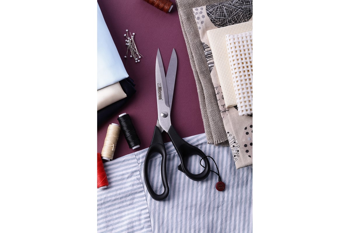 Ножницы Micron VIT-30 для рукоделия, в чехле, 125 мм 579406 - выгодная ...