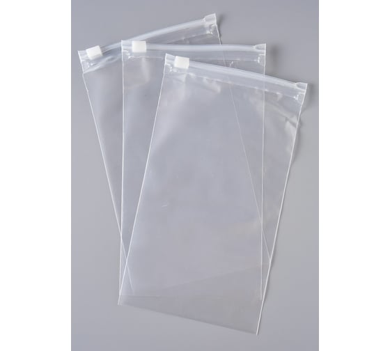 Пакет PACK INNOVATION с бегунком 15x25 см 70 мкм ПВД прозрачный Zip слайдер 15 шт IPSLDR152570-15 1