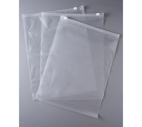 Пакет PACK INNOVATION с бегунком 30x40 см 70 мкм ПВД прозрачный Zip слайдер 15 шт IPSLDR304070-15 1