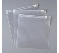 Пакет PACK INNOVATION с бегунком 20x20 см 70 мкм ПВД прозрачный Zip слайдер 100 шт IPSLDR202070-100
