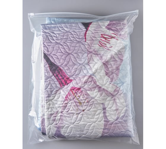 Пакет PACK INNOVATION с бегунком 50x60 см 70 мкм ПВД прозрачный Zip слайдер 50 шт IPSLDR506070-50