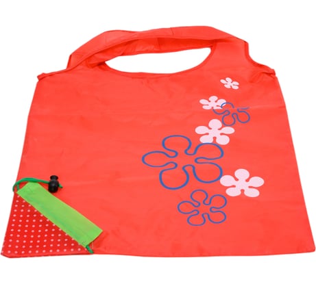 Складная сумка Рыжий кот Клубника 33х55 см 104365