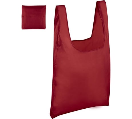 Складная сумка Рыжий кот Basic 37х55 см, бордовая 104369